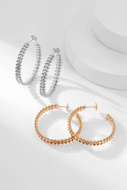 [Radiant Gem]¯CLASH HOOP EARRINGS