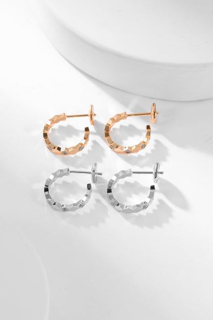[Radiant Gem]¯BEE LOVE DIAMOND HOOP EARRINGS