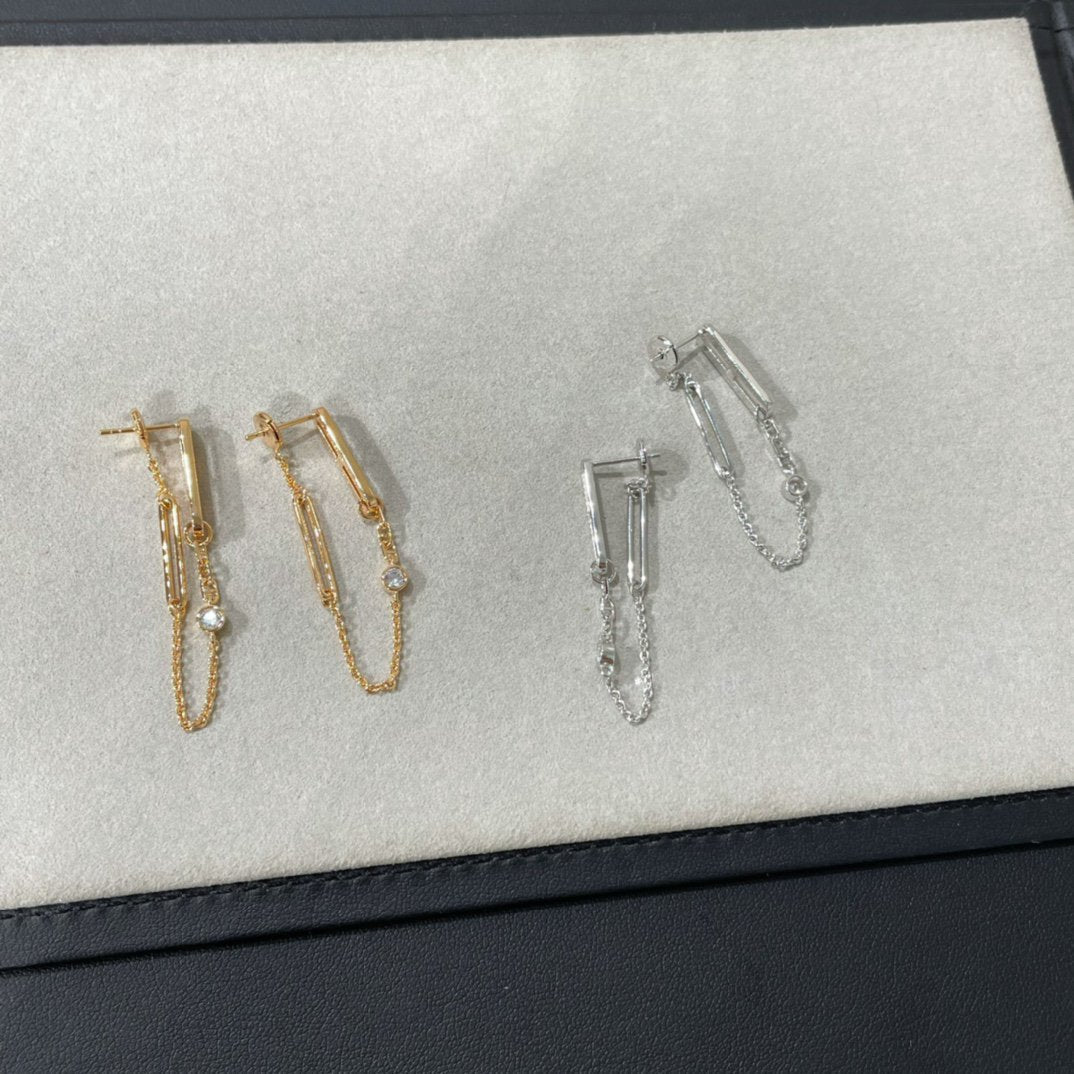 [Radiant Gem]¯CHAINE CHAOS DIAMOND DROP EARRINGS