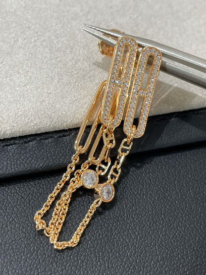 [Radiant Gem]¯CHAINE CHAOS DIAMOND DROP EARRINGS