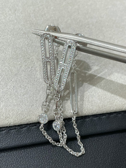 [Radiant Gem]¯CHAINE CHAOS DIAMOND DROP EARRINGS