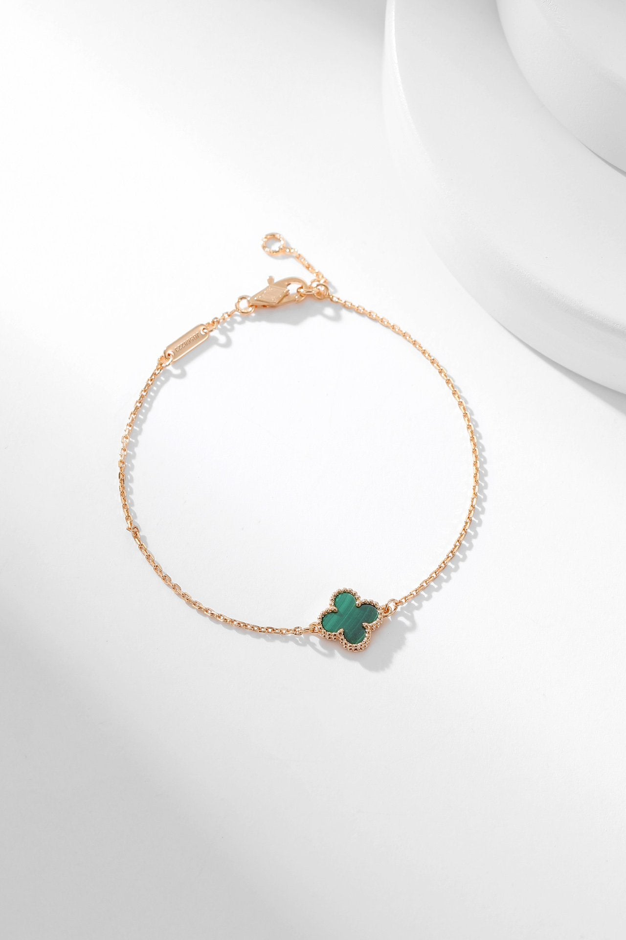 [Radiant Gem]¯CLOVER BRACELET MALACHITE 1 MOTIF