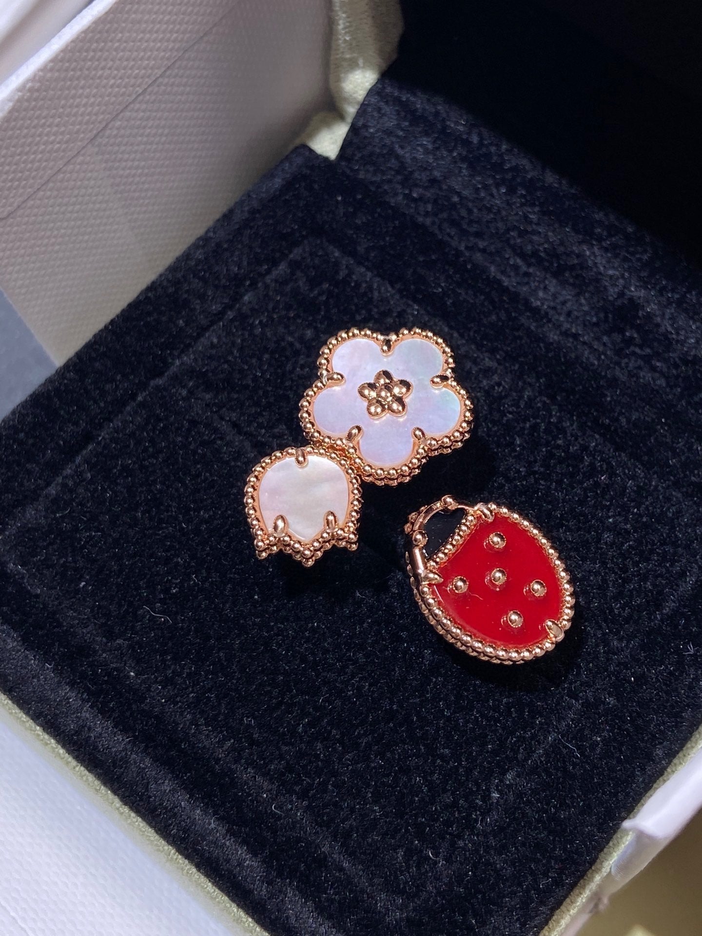 [Radiant Gem]¯LUCKY 3 MOTIF ROSE GOLD RING
