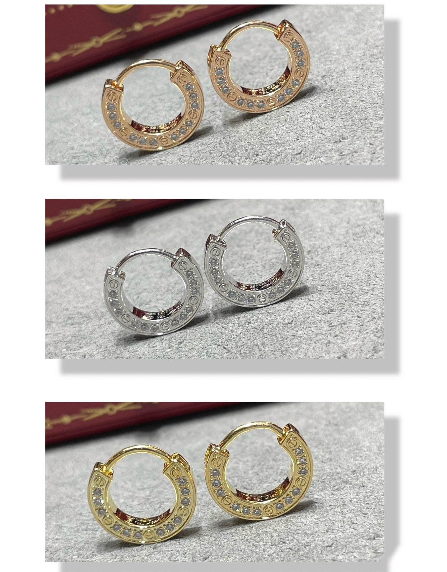 [Radiant Gem]¯LOVE DIAMOND EARRINGS