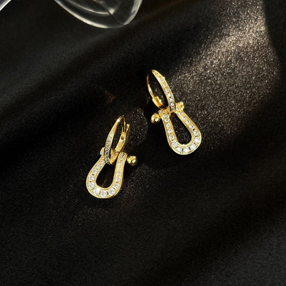 [Radiant Gem]¯FORCE 10 FULL DIAMOND DROP EARRINGS MEDIUM MODEL