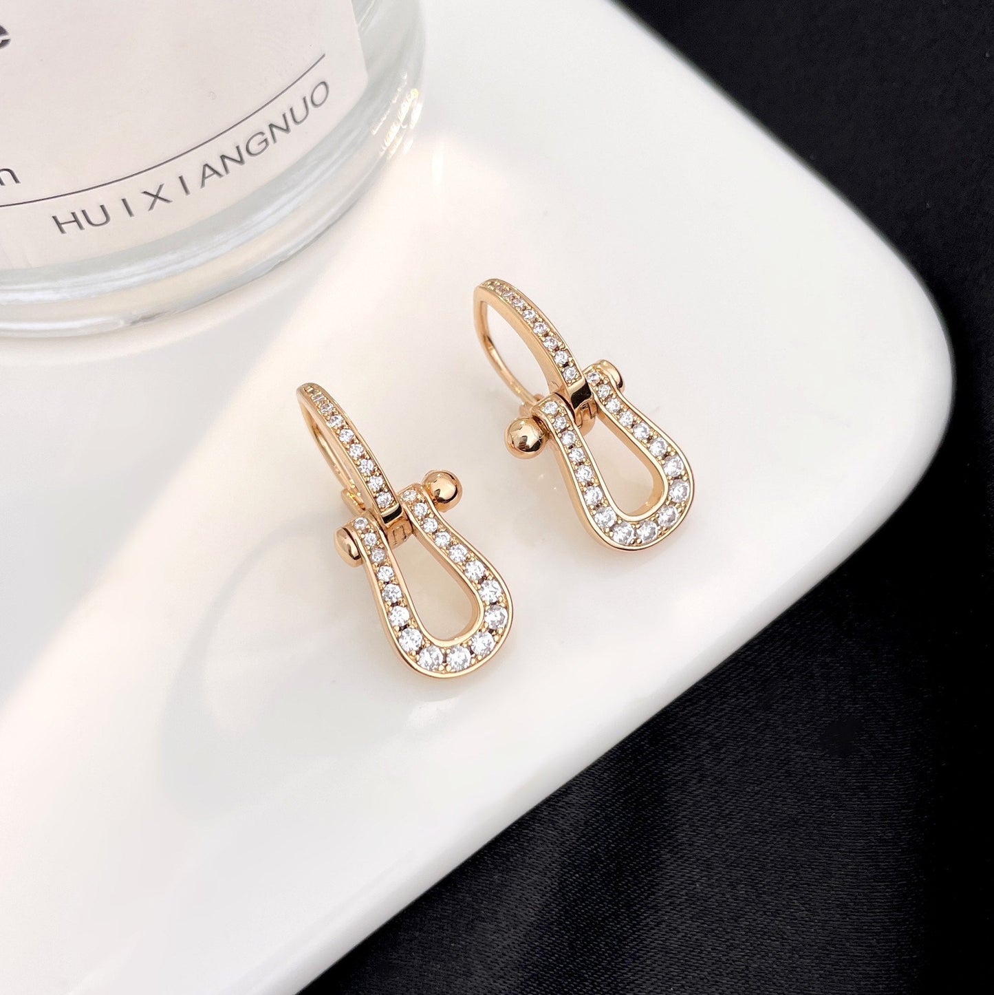 [Radiant Gem]¯FORCE 10 FULL DIAMOND DROP EARRINGS MEDIUM MODEL