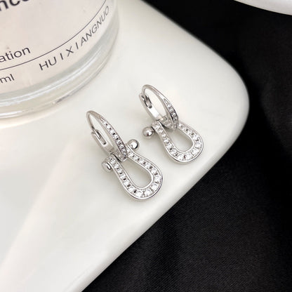 [Radiant Gem]¯FORCE 10 FULL DIAMOND DROP EARRINGS MEDIUM MODEL