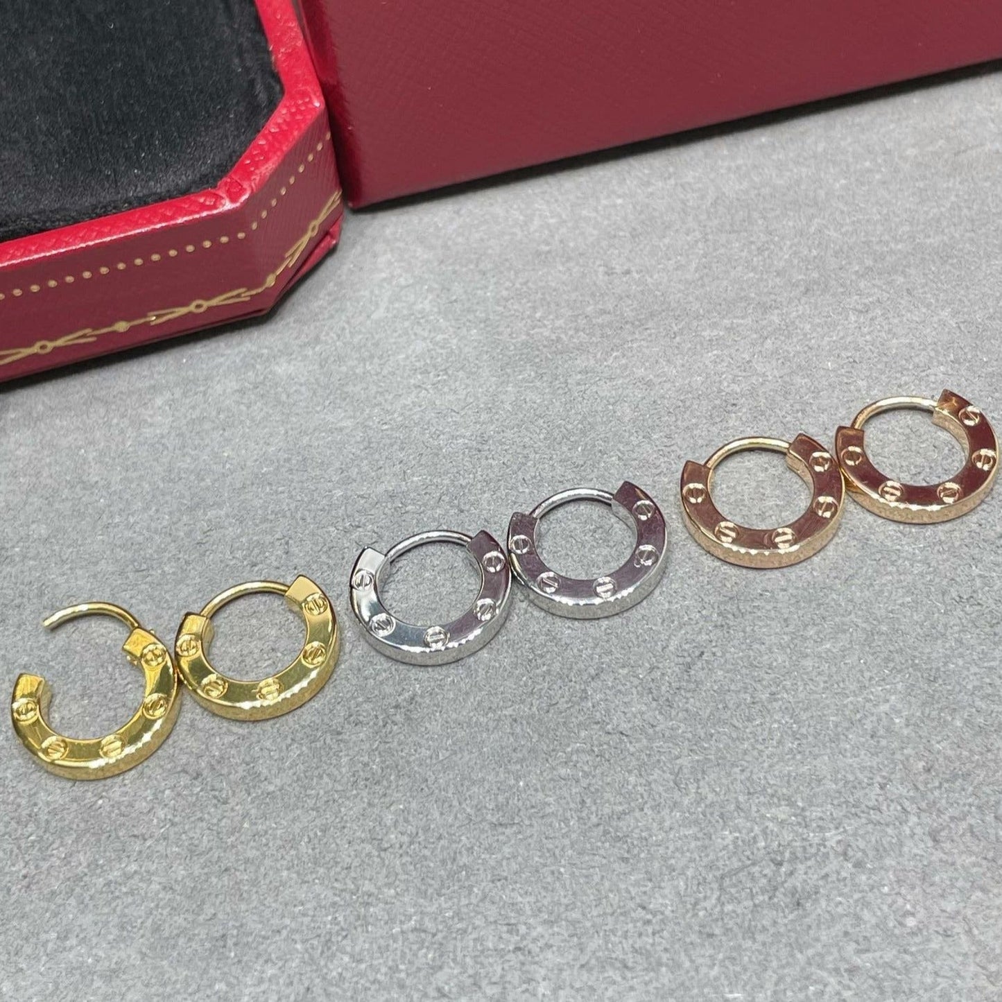 [Radiant Gem]¯LOVE MINI EARRINGS