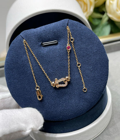 [Radiant Gem]¯FORCE 10 DIAMOND PINK GOLD NECKLACE