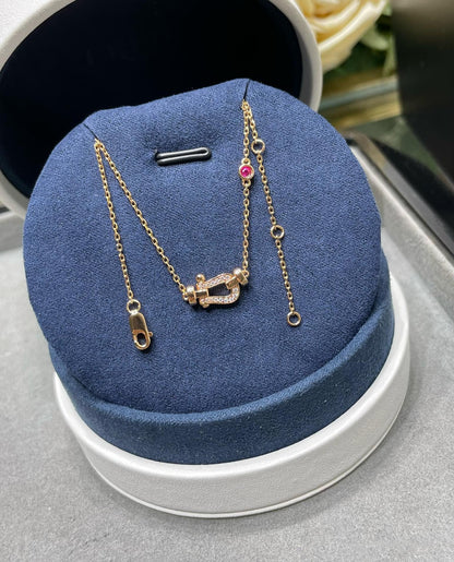 [Radiant Gem]¯FORCE 10 DIAMOND PINK GOLD NECKLACE