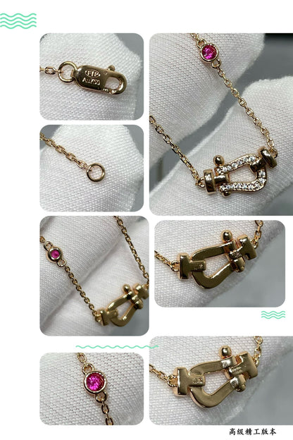 [Radiant Gem]¯FORCE 10 DIAMOND PINK GOLD NECKLACE