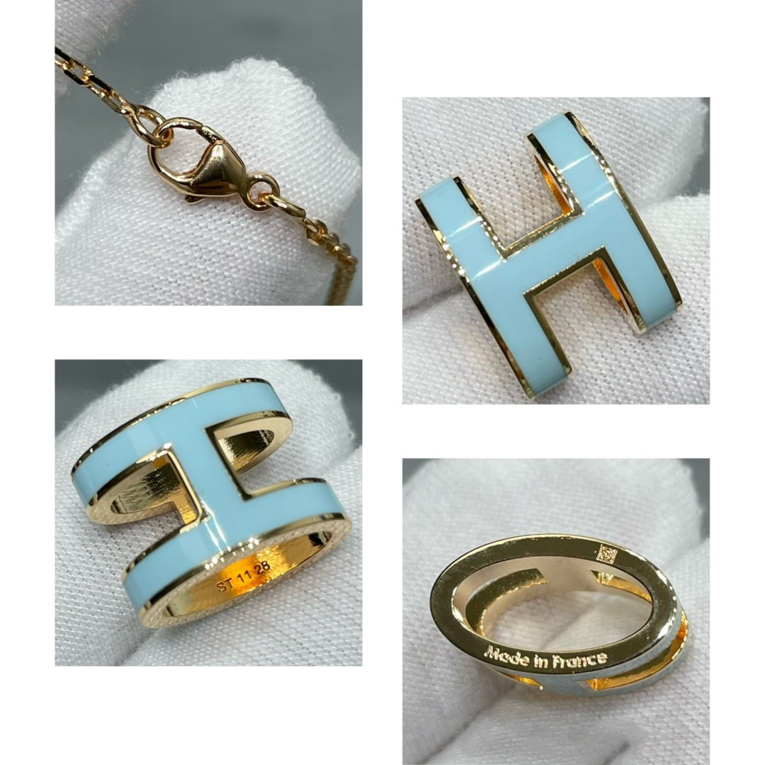 [Radiant Gem]¯POP H SKY BLUE NECKLACE