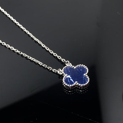 [Radiant Gem]¯CLOVER PIETERSITE SILVER LONG NECKLACE