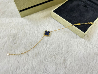 [Radiant Gem]¯CLOVER 1 MOTIF PIETERSITE BRACELET