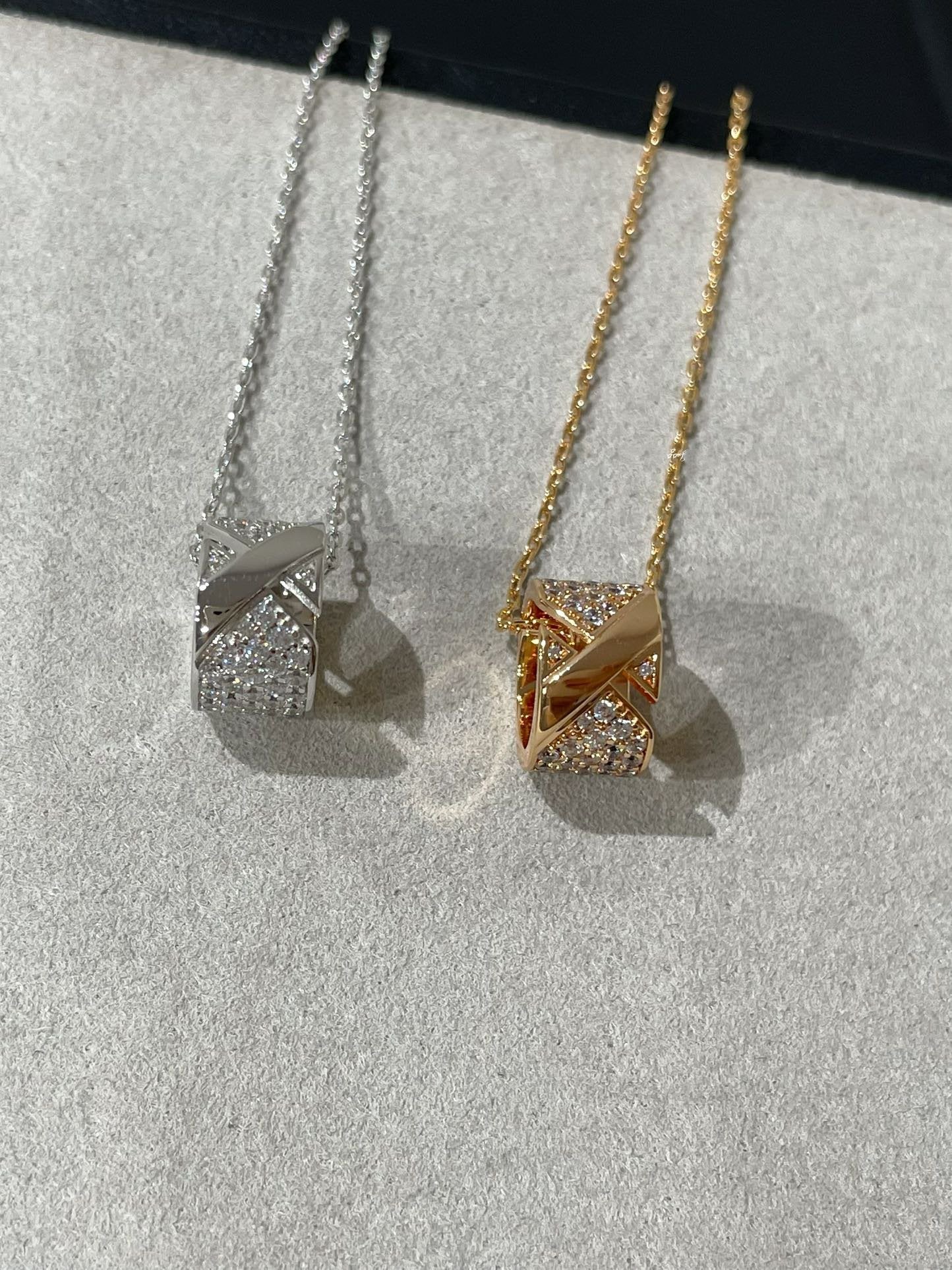 [Radiant Gem]¯LIENS EVIDENCE DIAMOND PAVED NECKLACE