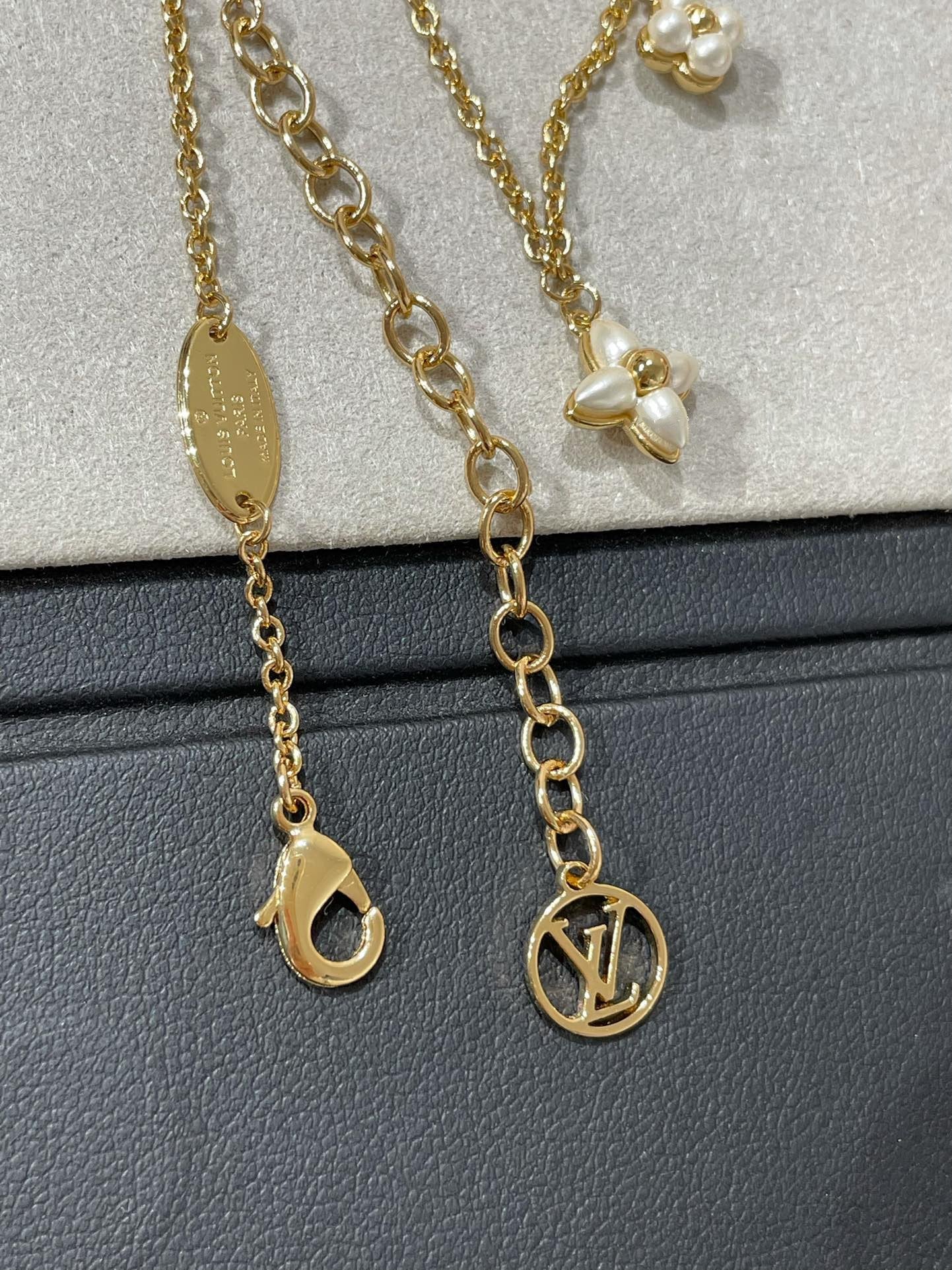 [Radiant Gem]¯FLOWERGRAM GOLD MOP DOUBLE ROW NECKLACE