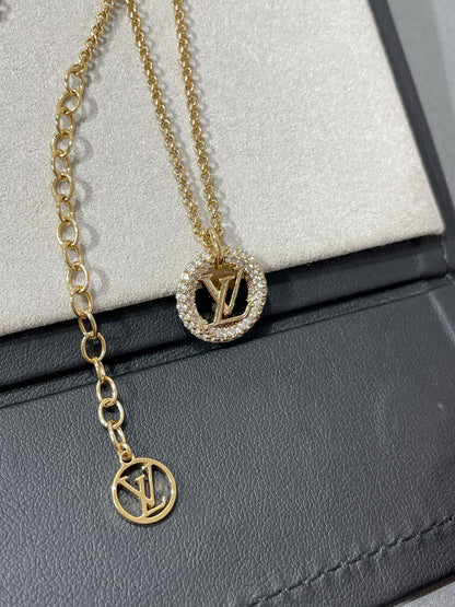 [Radiant Gem]¯BY NIGHT DIAMOND PAVED NECKLACE