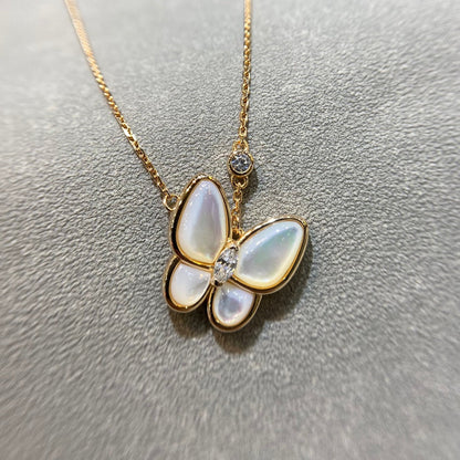 [Radiant Gem]¯BUTTERFLY MOP DIAMOND NECKLACE