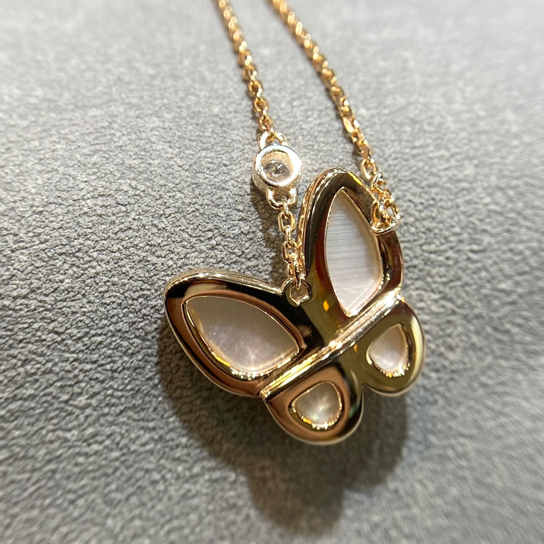 [Radiant Gem]¯BUTTERFLY MOP DIAMOND NECKLACE