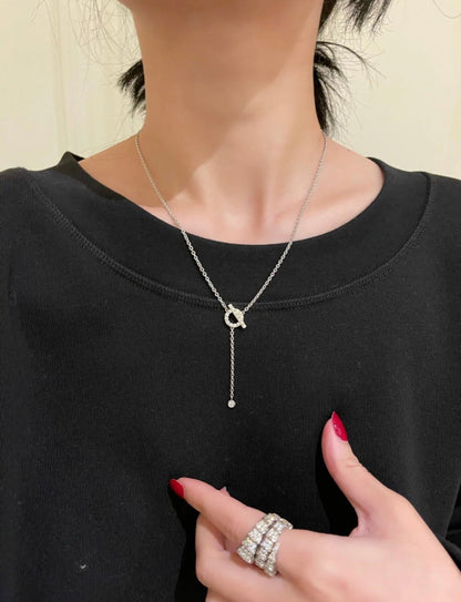 [Radiant Gem]¯FINESSE SILVER DIAMOND NECKLACE