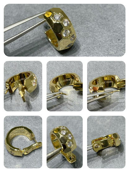 [Radiant Gem]¯BEE LOVE DIAMOND HOOP EARRINGS