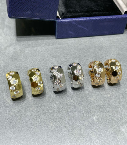[Radiant Gem]¯BEE LOVE DIAMOND HOOP EARRINGS
