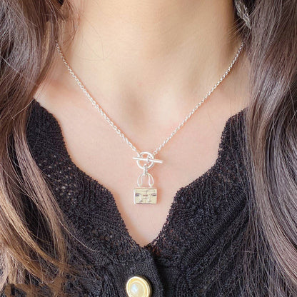 [Radiant Gem]¯CONSTANCE PEDANT SILVER NECKLACE