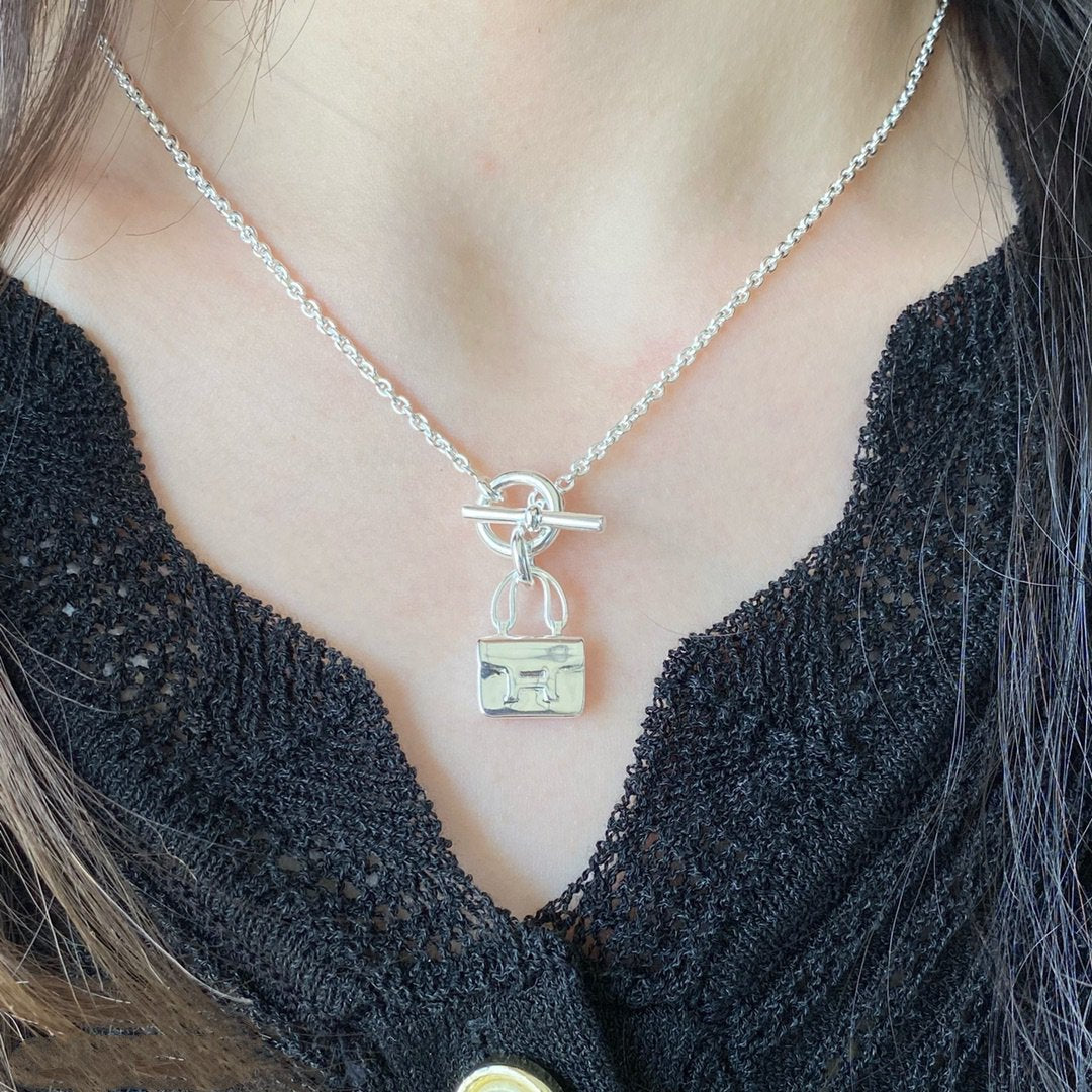 [Radiant Gem]¯CONSTANCE PEDANT SILVER NECKLACE
