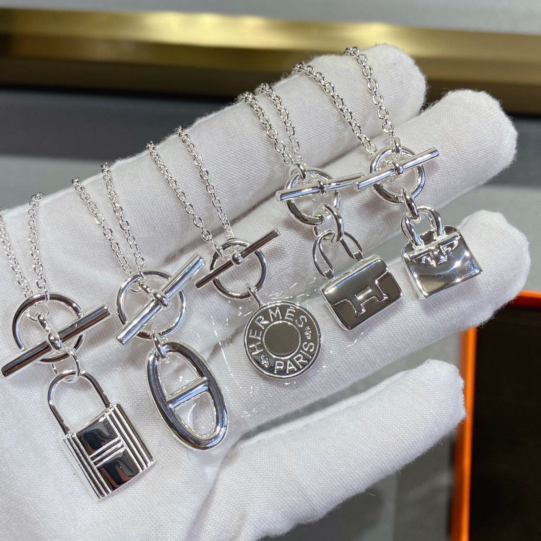 [Radiant Gem]¯CONSTANCE PEDANT SILVER NECKLACE