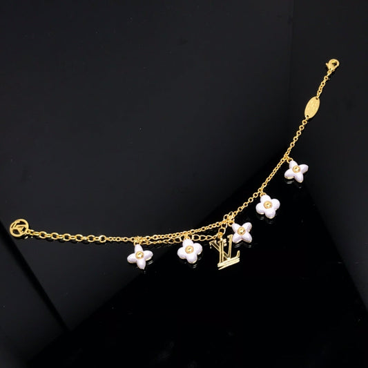 [Radiant Gem]¯LOGO 6 MOTIF STAR AND SUN GOLD BRACELET