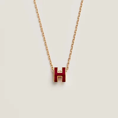 [Radiant Gem]¯HM CLIC RED ENAMEL GOLD NECKLACE