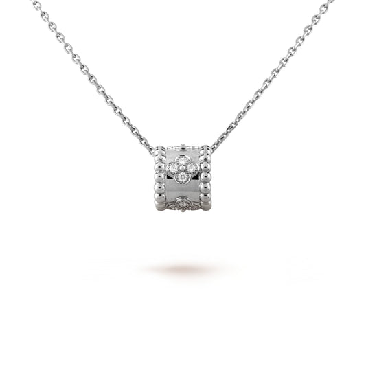 [Radiant Gem]¯PERLEE PEDANT SIVLER DIAMOND NECKLACE