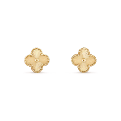 [Radiant Gem]¯CLOVER MINI 9.5MM LASER EARRINGS