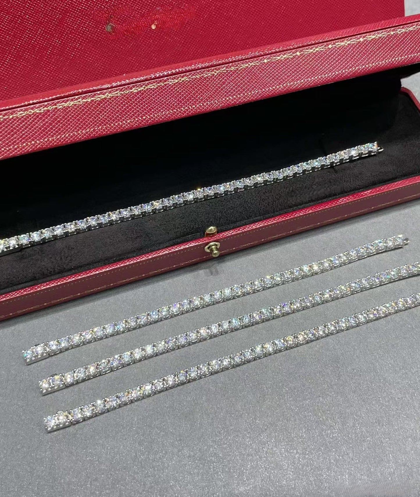 [[Radiant Gem]¯]TENNIS BRACELET WITH FULL DIAMOND SETTING
