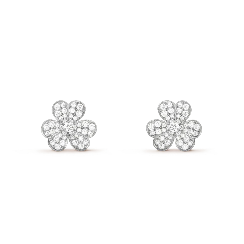 [Radiant Gem]¯CLOVER COMOS DIAMOND EARRINGS SILVER