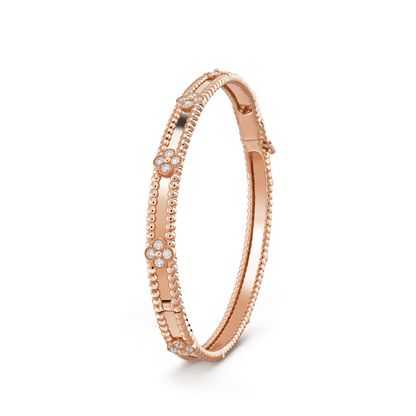 [Radiant Gem]¯CLOVER BRACELET 4MM DIAMONDS