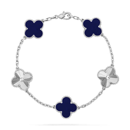 [Radiant Gem]New CLOVER 5 MOTIF LAPIS LAZULI BRACELET COLLECTION