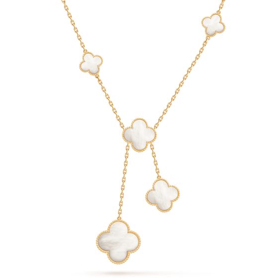 [Radiant Gem]¯CLOVER MOTHER OF PEARL NECKLACE 6 MOTIF