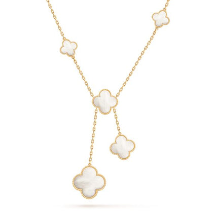 [Radiant Gem]¯CLOVER MOTHER OF PEARL NECKLACE 6 MOTIF
