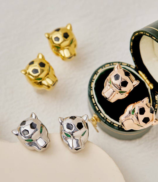 [Radiant Gem] CHRRTAH-PRINT STUD EARRINGS, THREE COLORS