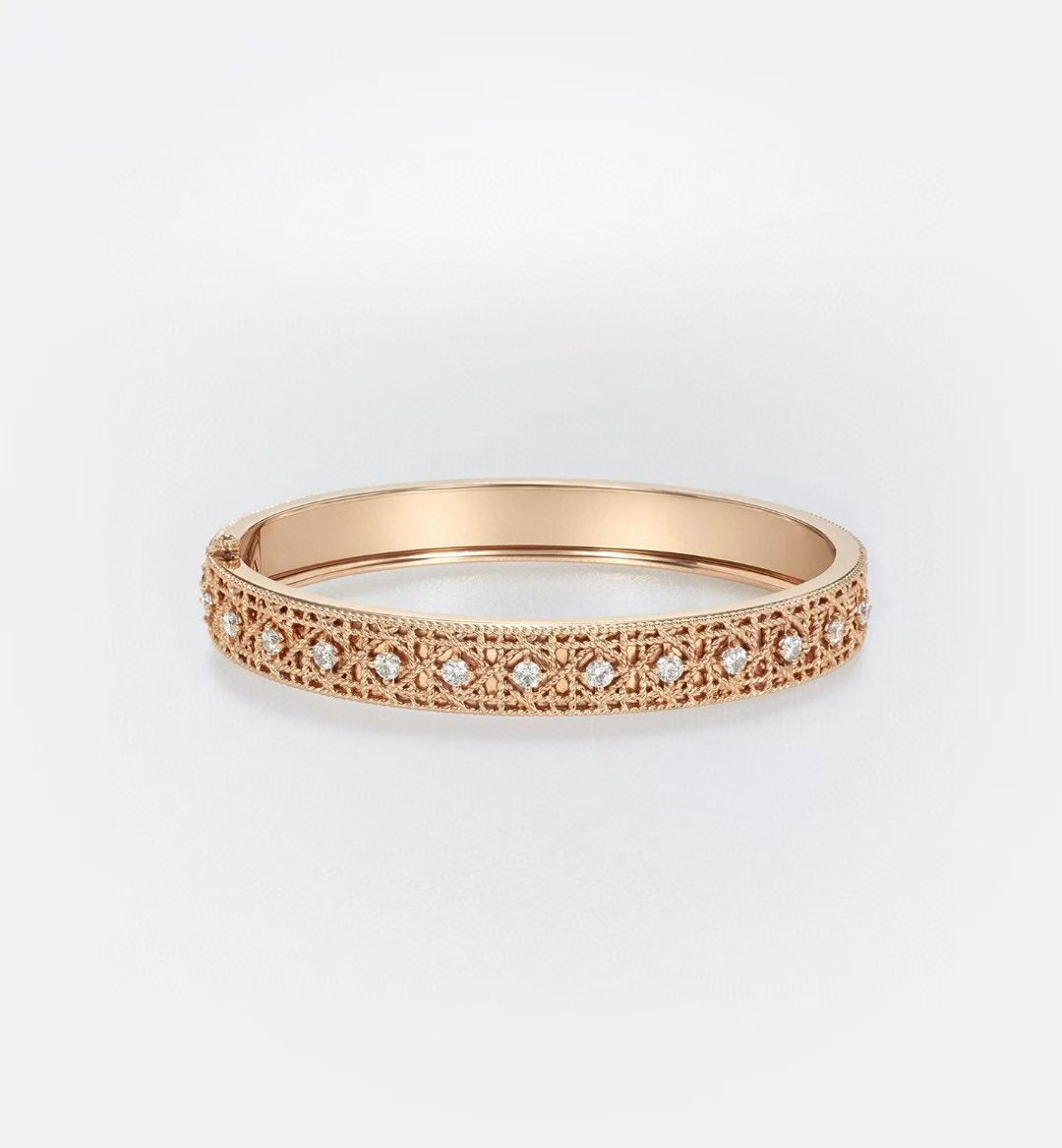 [Radiant Gem] 2026 WOVEN-PATTERN BRACELET SET WITH FULL DIAMOND INLAY THREE-COLORS