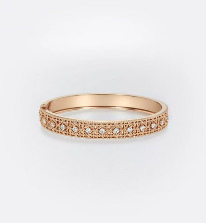 [Radiant Gem] 2026 WOVEN-PATTERN BRACELET SET WITH FULL DIAMOND INLAY THREE-COLORS