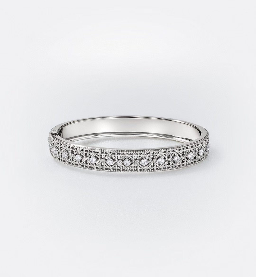 [Radiant Gem] 2026 WOVEN-PATTERN BRACELET SET WITH FULL DIAMOND INLAY THREE-COLORS