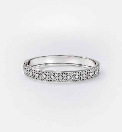 [Radiant Gem] 2026 WOVEN-PATTERN BRACELET SET WITH FULL DIAMOND INLAY THREE-COLORS