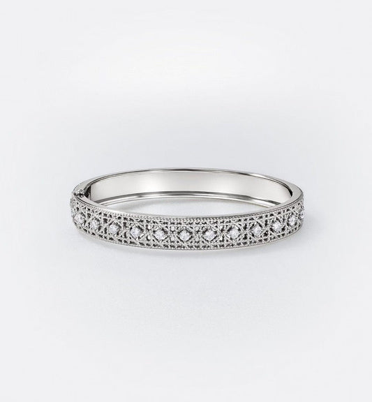 [Radiant Gem] 2026 WOVEN-PATTERN BRACELET SET WITH FULL DIAMOND INLAY THREE-COLORS