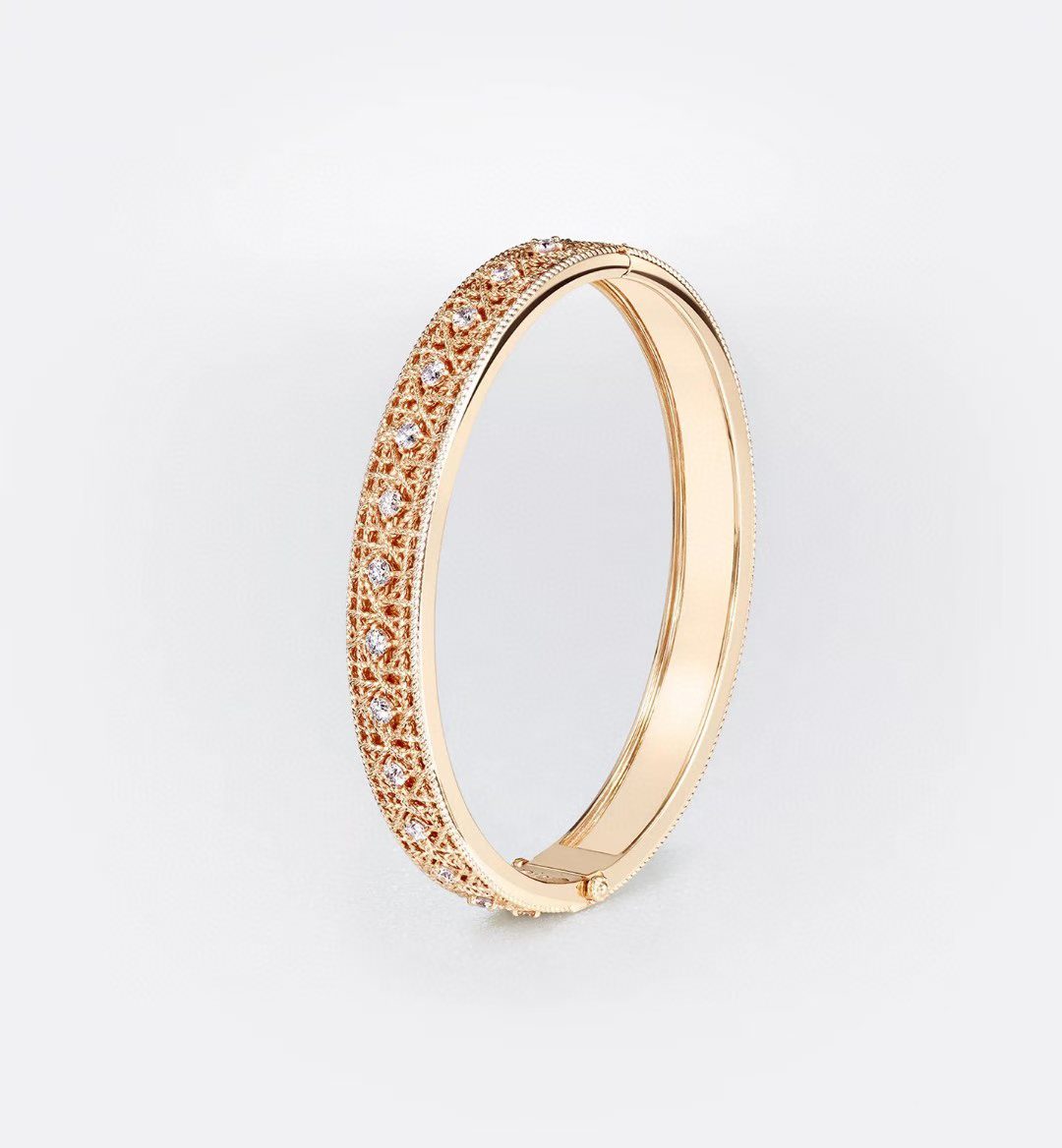 [Radiant Gem] 2026 WOVEN-PATTERN BRACELET SET WITH FULL DIAMOND INLAY THREE-COLORS