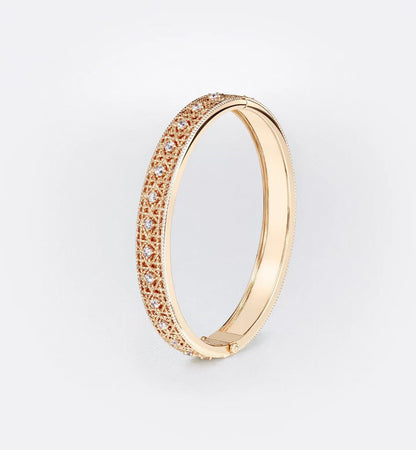 [Radiant Gem] 2026 WOVEN-PATTERN BRACELET SET WITH FULL DIAMOND INLAY THREE-COLORS