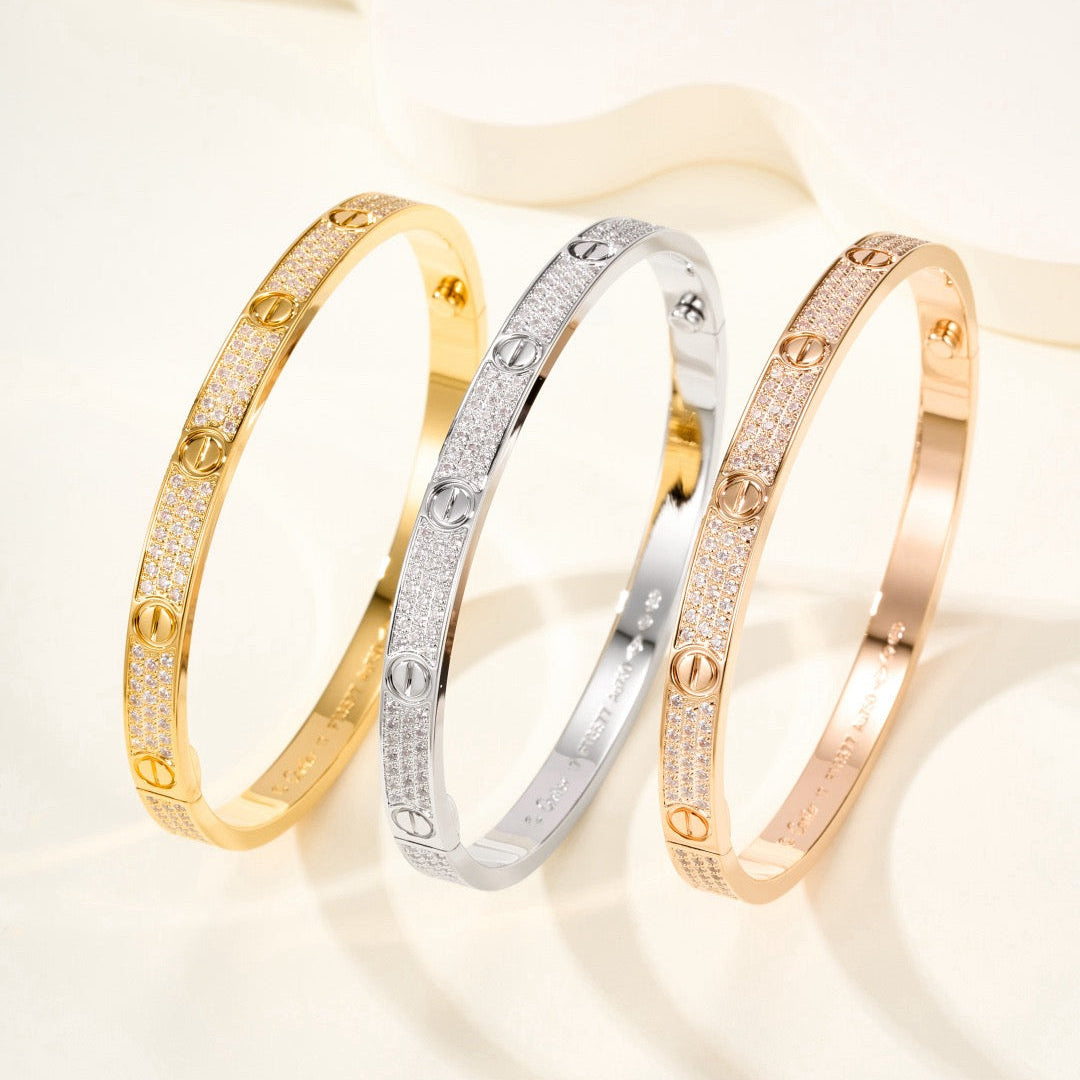 [Radiant Gem]¯LOVE BRACELET 4.8MM DIAMOND-PAVED