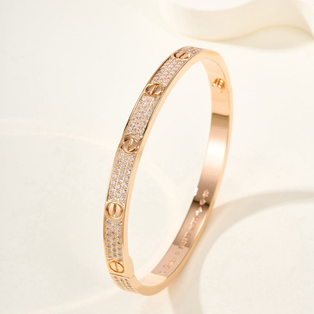 [Radiant Gem]¯LOVE BRACELET 4.8MM DIAMOND-PAVED