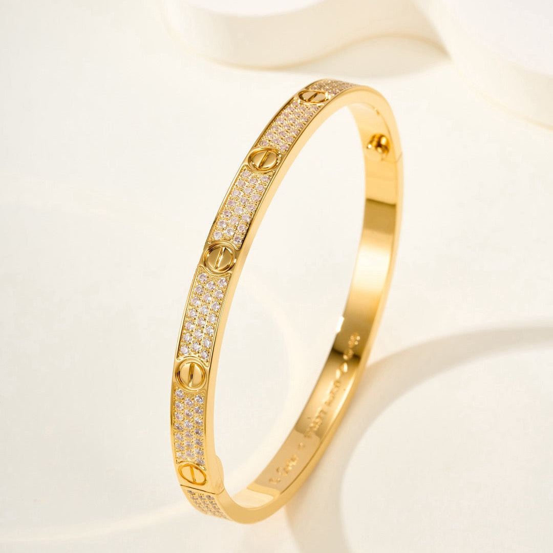 [Radiant Gem]¯LOVE BRACELET 4.8MM DIAMOND-PAVED